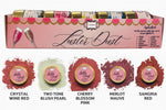 Thumbnail for edible luster dust pack of 5 sangria red mauve cherry blossom two tone wine red 25 gm
