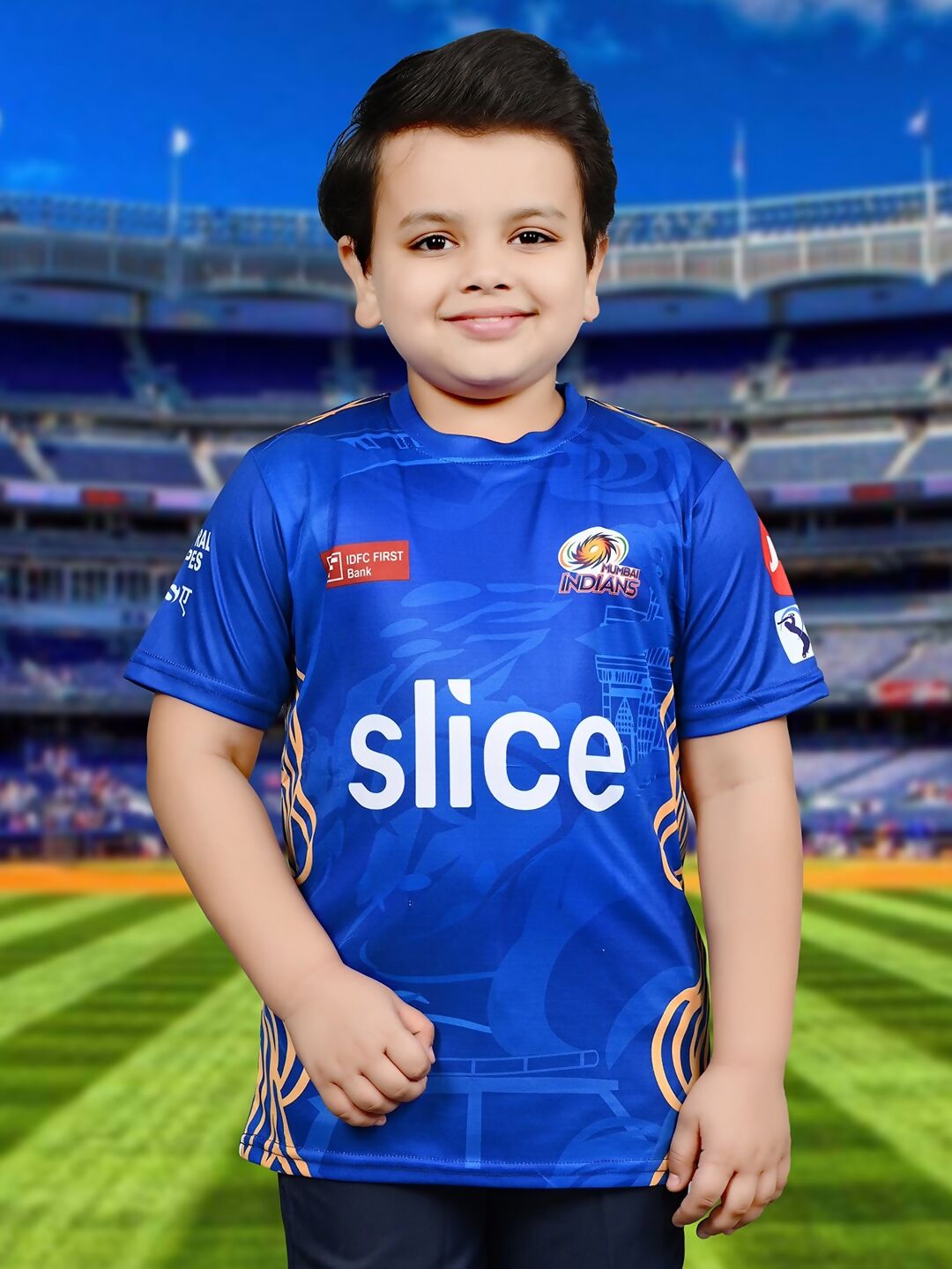 Baesd Kids MI Ipl, T20 Cricket Jersey T-shirt - Distacart