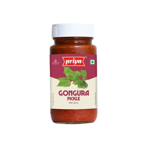 Priya Gongura Pickle with Garlic - Distacart