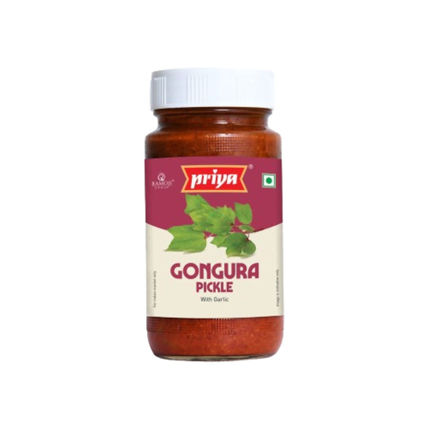 Priya Gongura Pickle with Garlic - Distacart