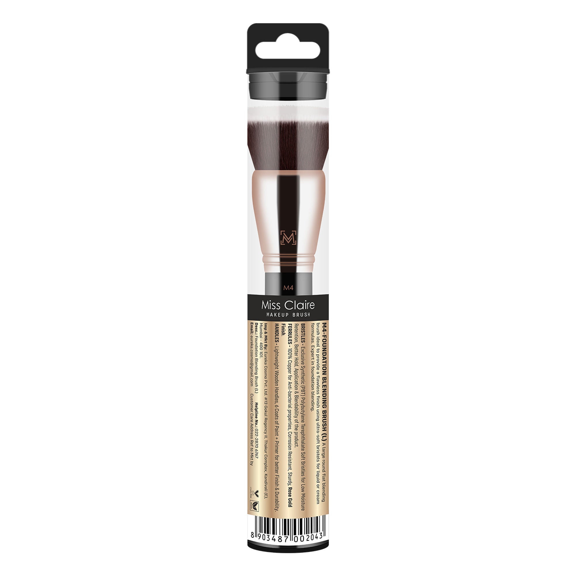 Miss Claire M4 - Foundation Blending Brush (L) - Rose Gold