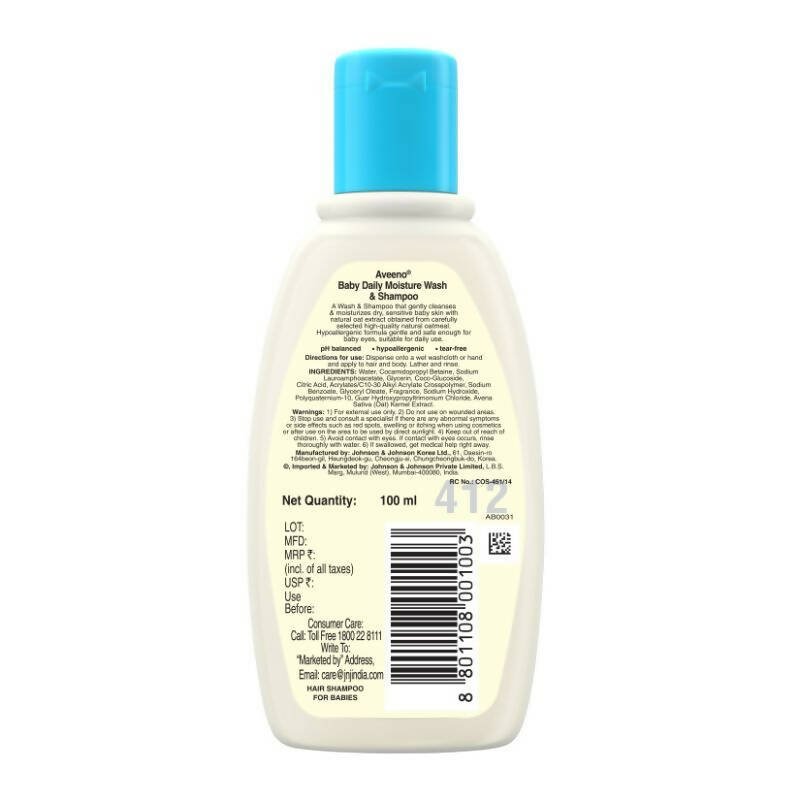 Aveeno Baby Daily Moisture Wash & Shampoo - Distacart