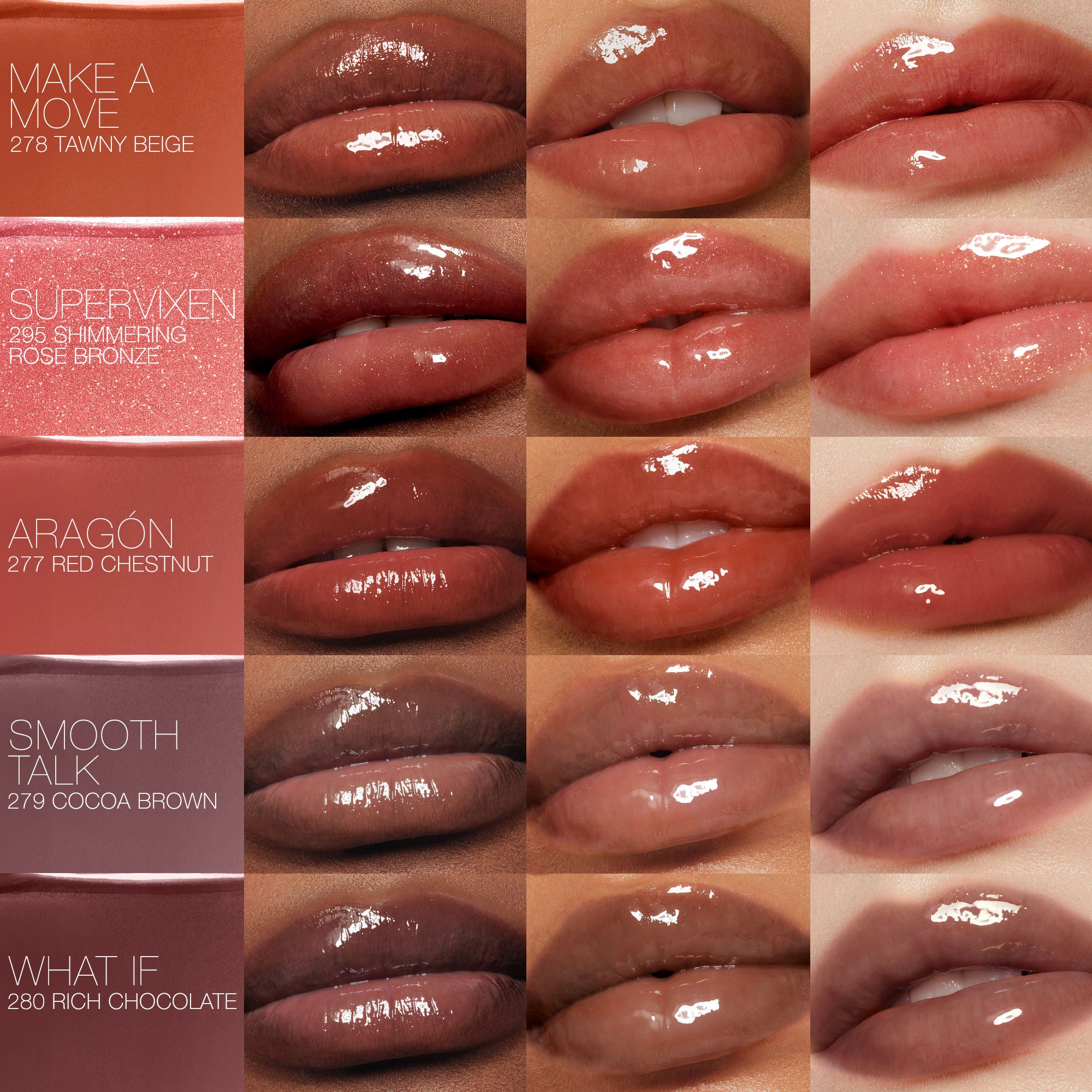 nars afterglow lip shine make a move 278