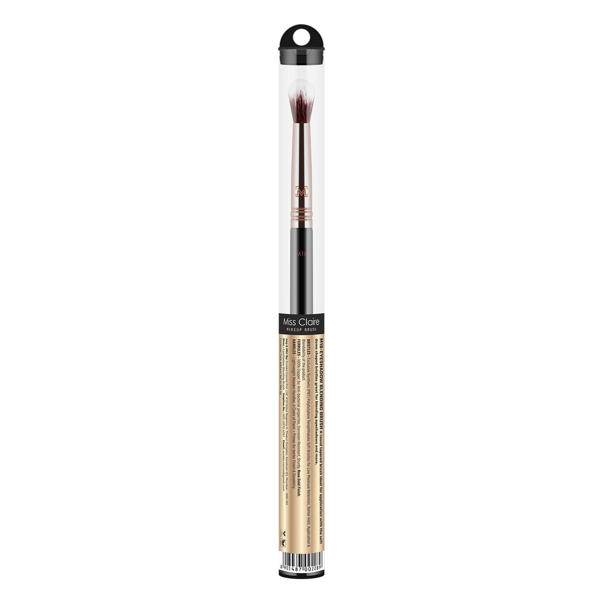 Miss Claire M18 - Eyeshadow Blending Brush - Rose Gold