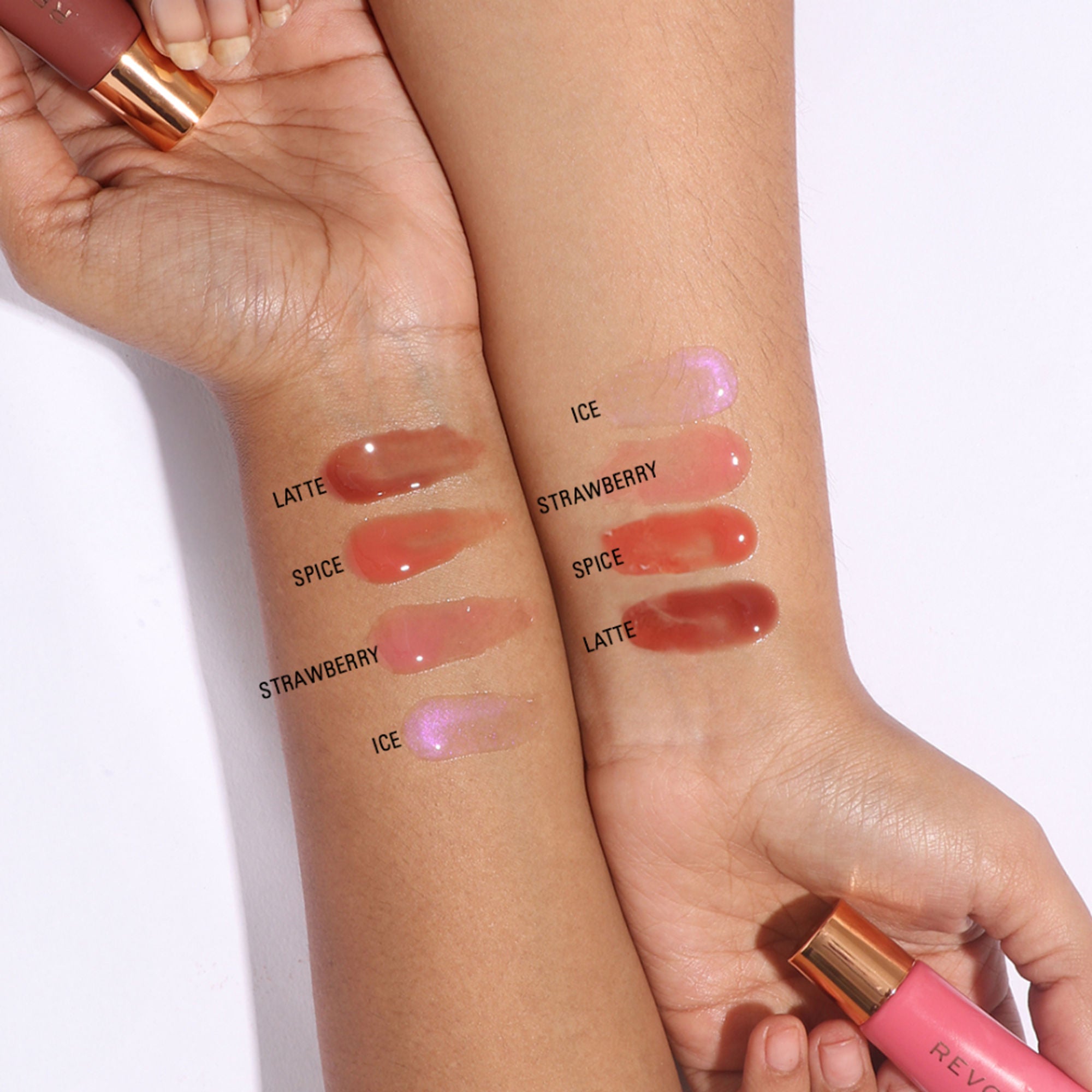 Makeup Revolution Juicy Peptide Lip Balm - Nude Spice - Distacart