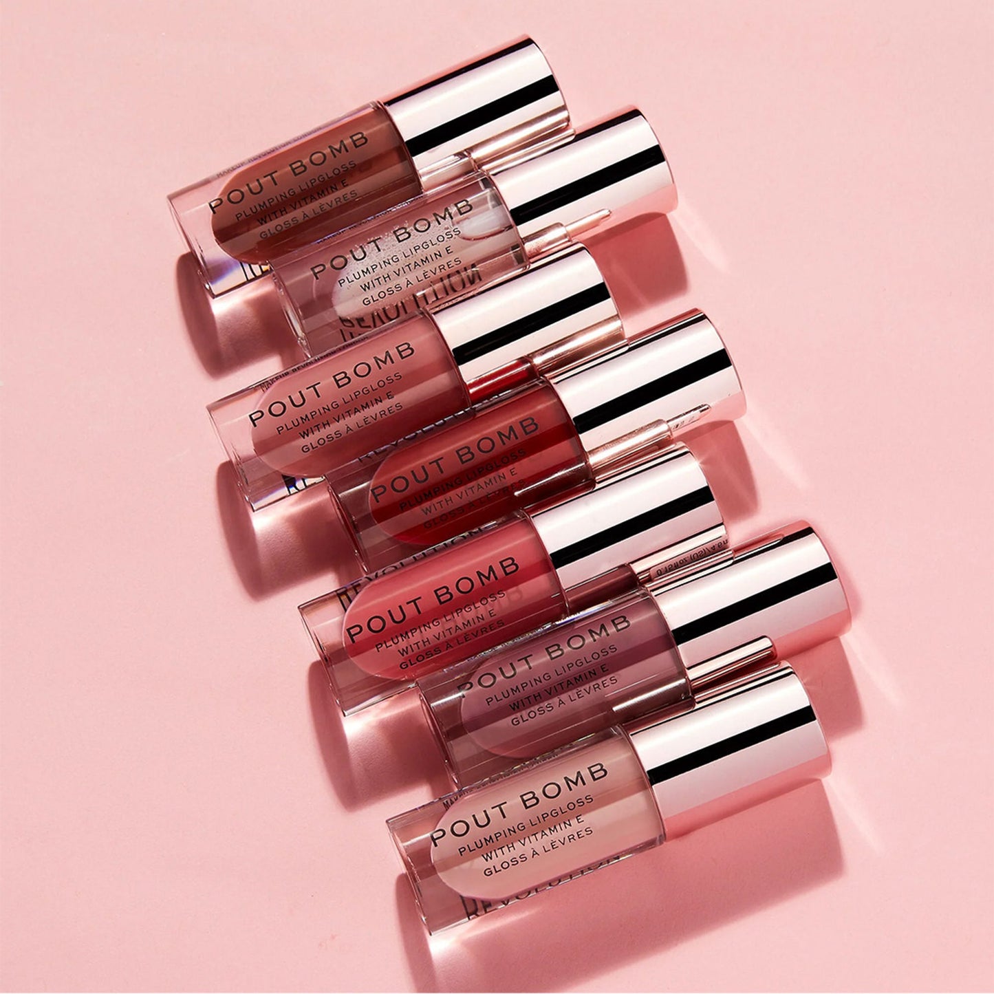 Makeup Revolution Pout Bomb Plumping Gloss - Juicy Red - Distacart