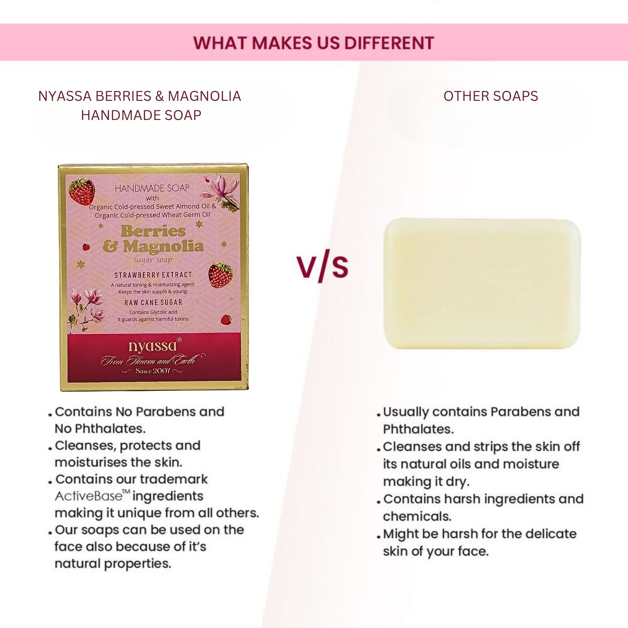 Nyassa Berries & Magnolia Luxurious Handmade Soap - Distacart
