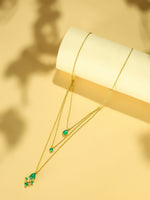 Thumbnail for Nuyug 18k Trio Pendant Gold Anti Tarnish Necklace