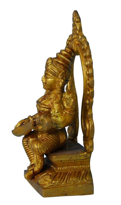 Raj Bharatahm Brass Goddess Saraswati Statue - Distacart