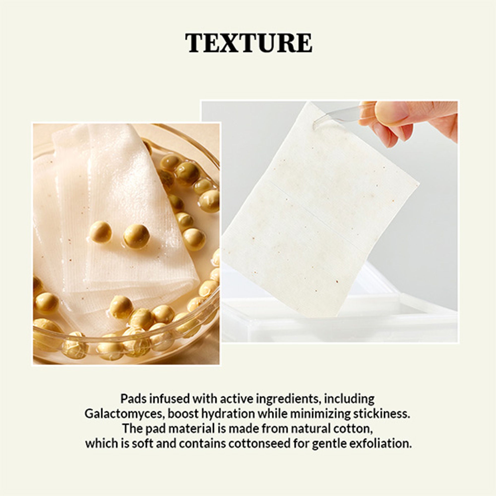 Mixsoon Bean Toner Pad, Hydrates, Brightens & Refreshes Skin with Fermented Beans - Distacart