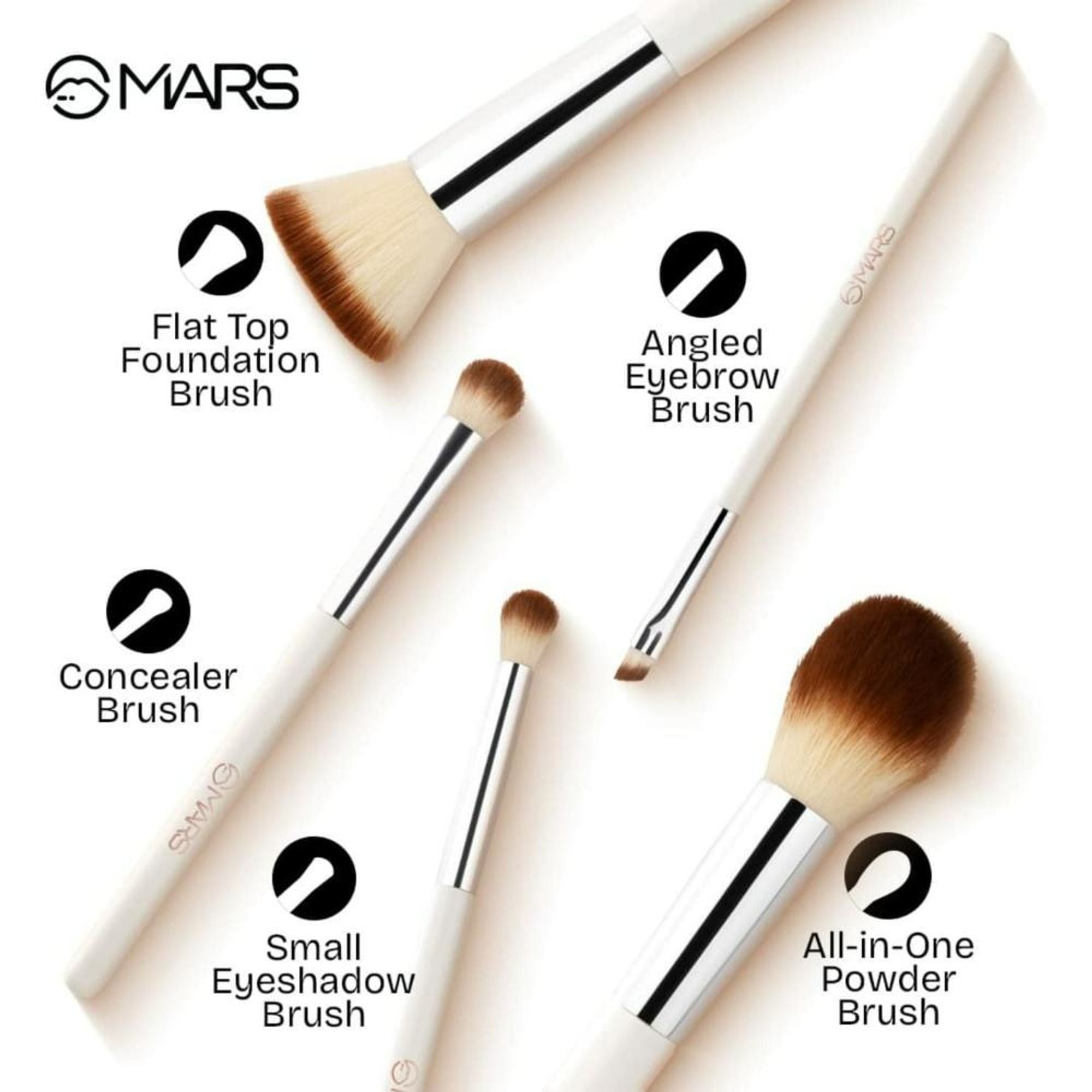 MARS Cosmetics Penta Perfect Brush - Set of 5 - Distacart
