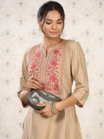 Thumbnail for Ode by House of Pataudi Embroidered Kurta with Trousers - Distacart