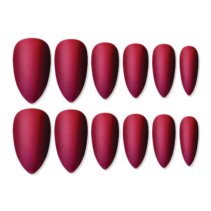 shills professional reusable press on nails sharp almond spn686
