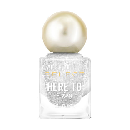 Swiss Beauty Select Here To Stay Nail Enamel - Metallic Silver - Distacart