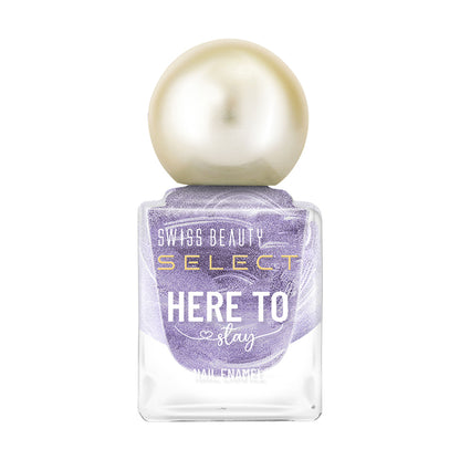 Swiss Beauty Select Here To Stay Nail Enamel - Chunky Violet - Distacart