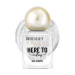 Thumbnail for Swiss Beauty Select Here To Stay Nail Enamel - Chunky Silver