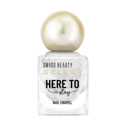 Swiss Beauty Select Here To Stay Nail Enamel - Chunky Silver - Distacart