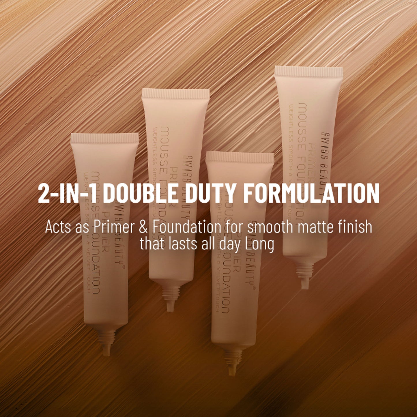 Swiss Beauty Primer Mousse Foundation - 2 Rose Blush - Distacart