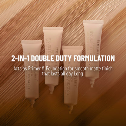 Swiss Beauty Primer Mousse Foundation - 2 Rose Blush - Distacart