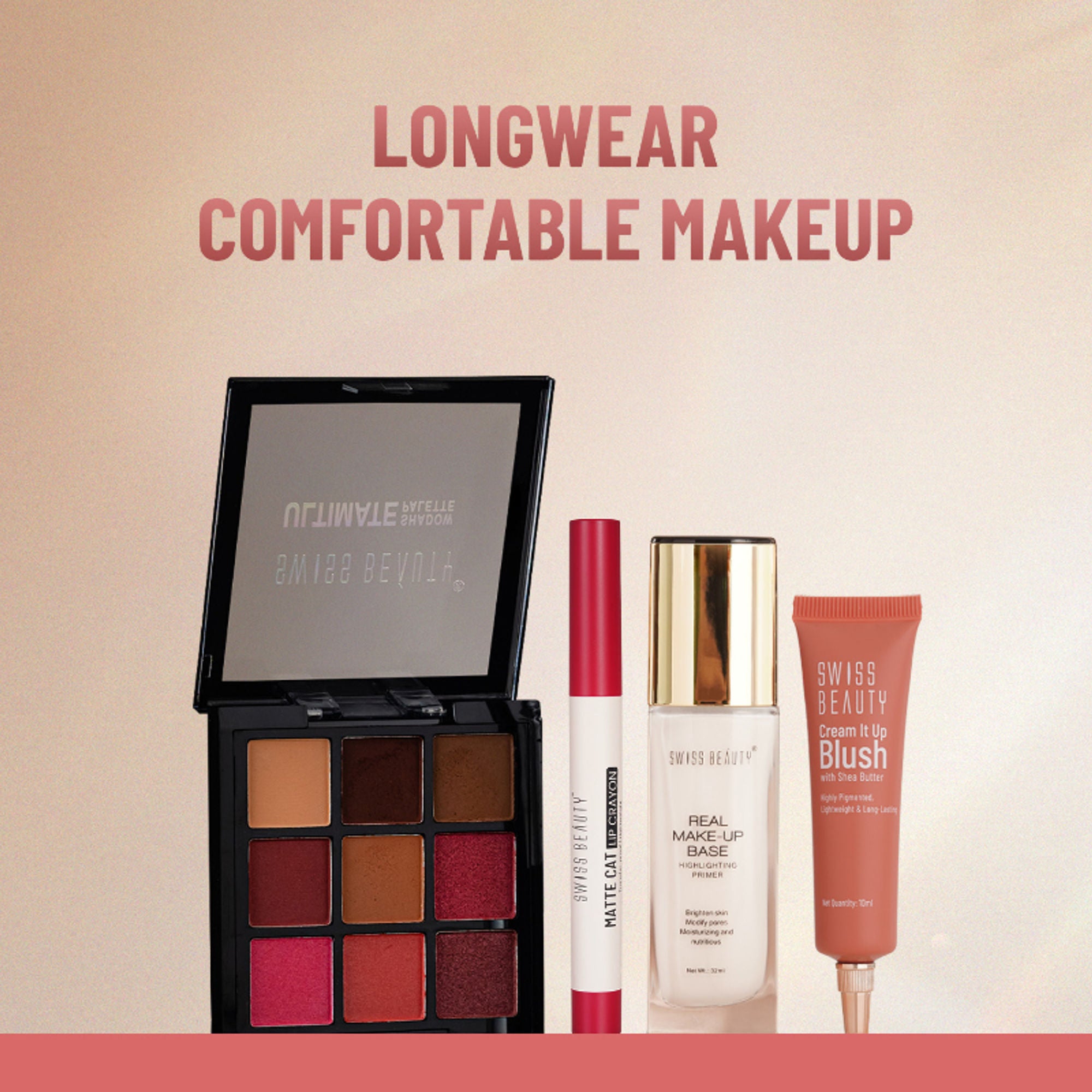 Swiss Beauty Cream It Up Blusher With Shea Butter , Multi-Functional , Matte Finish - 2 Natural Flush - Distacart