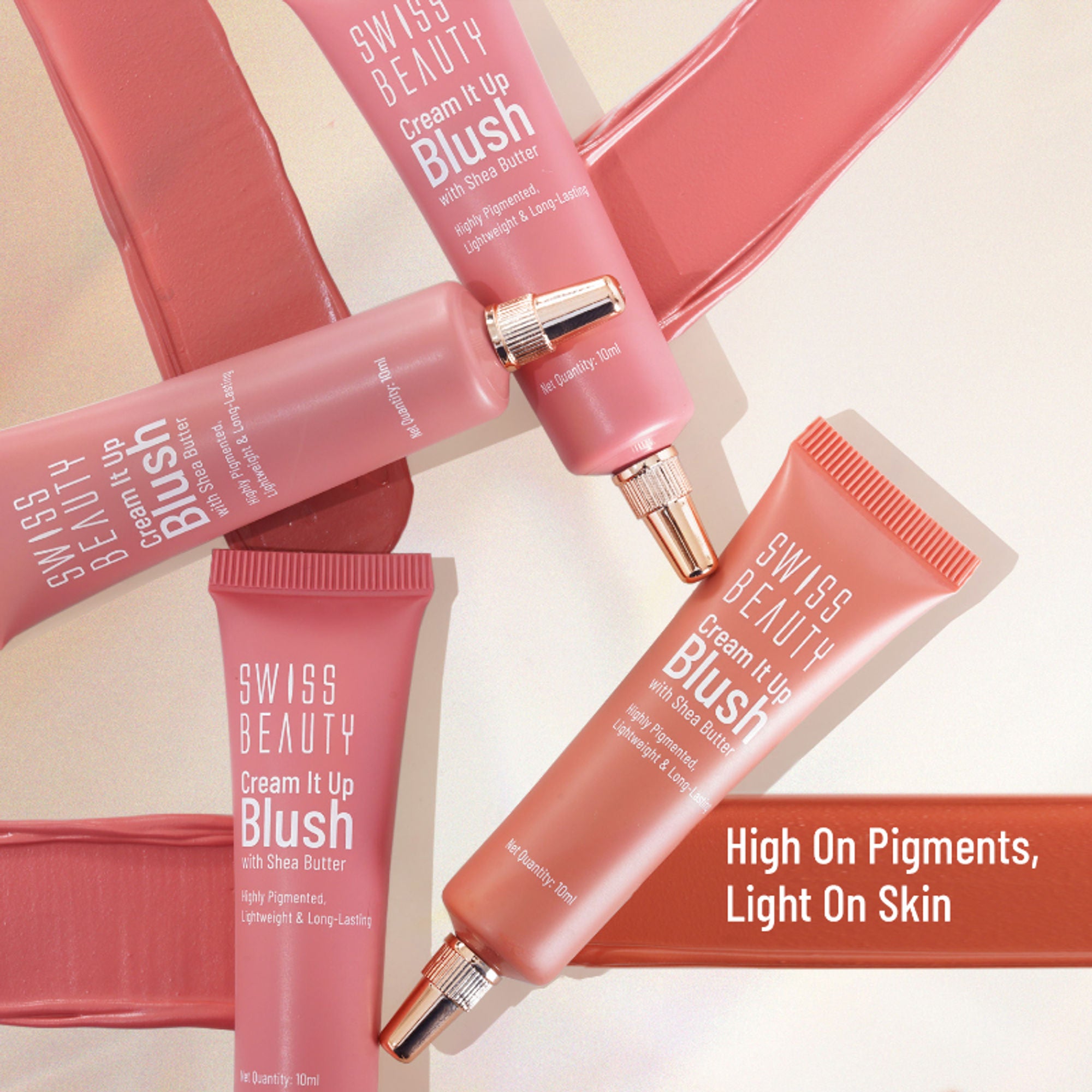 Swiss Beauty Cream It Up Blusher With Shea Butter , Multi-Functional , Matte Finish - 3 Cheeky Peach - Distacart