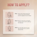 Thumbnail for Swiss Beauty Cream It Up Blusher With Shea Butter , Multi-Functional , Matte Finish - 3 Cheeky Peach - Distacart