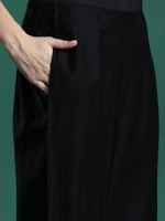 Thumbnail for Indo Era Ethnic Motifs Zari Embroidered Liva Kurta With Trousers & Dupatta