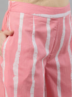 Thumbnail for Aks Striped Pure Cotton Straight Kurta With Palazzos - Distacart