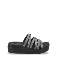 Thumbnail for Metro Strappy Embellished Flatform Heels