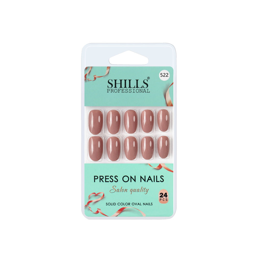 shills professional reusable press on nails oval spn522