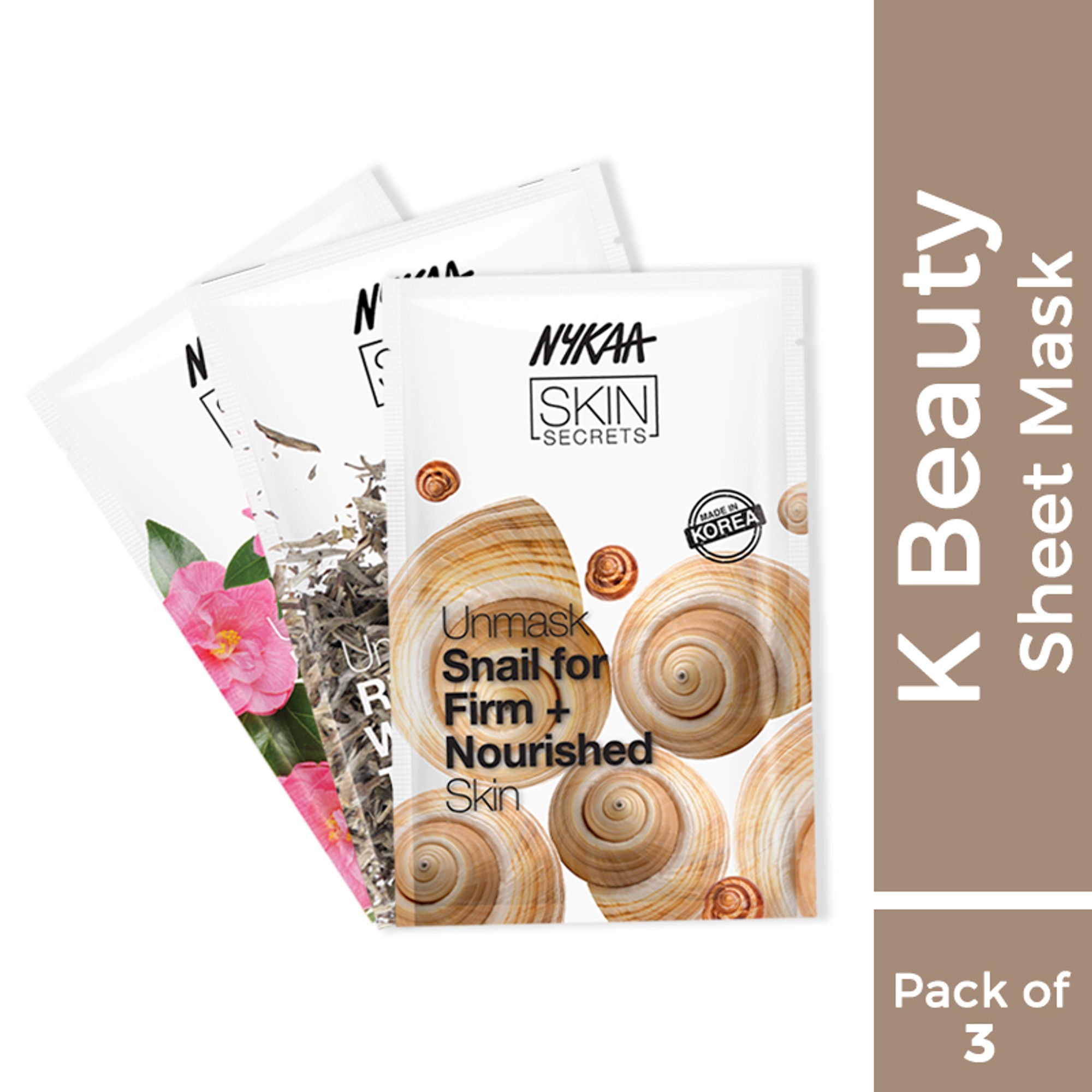 Nykaa Naturals K-Beauty Sheet Masks Combo