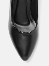 Thumbnail for ELLE Women Black Solid Pumps