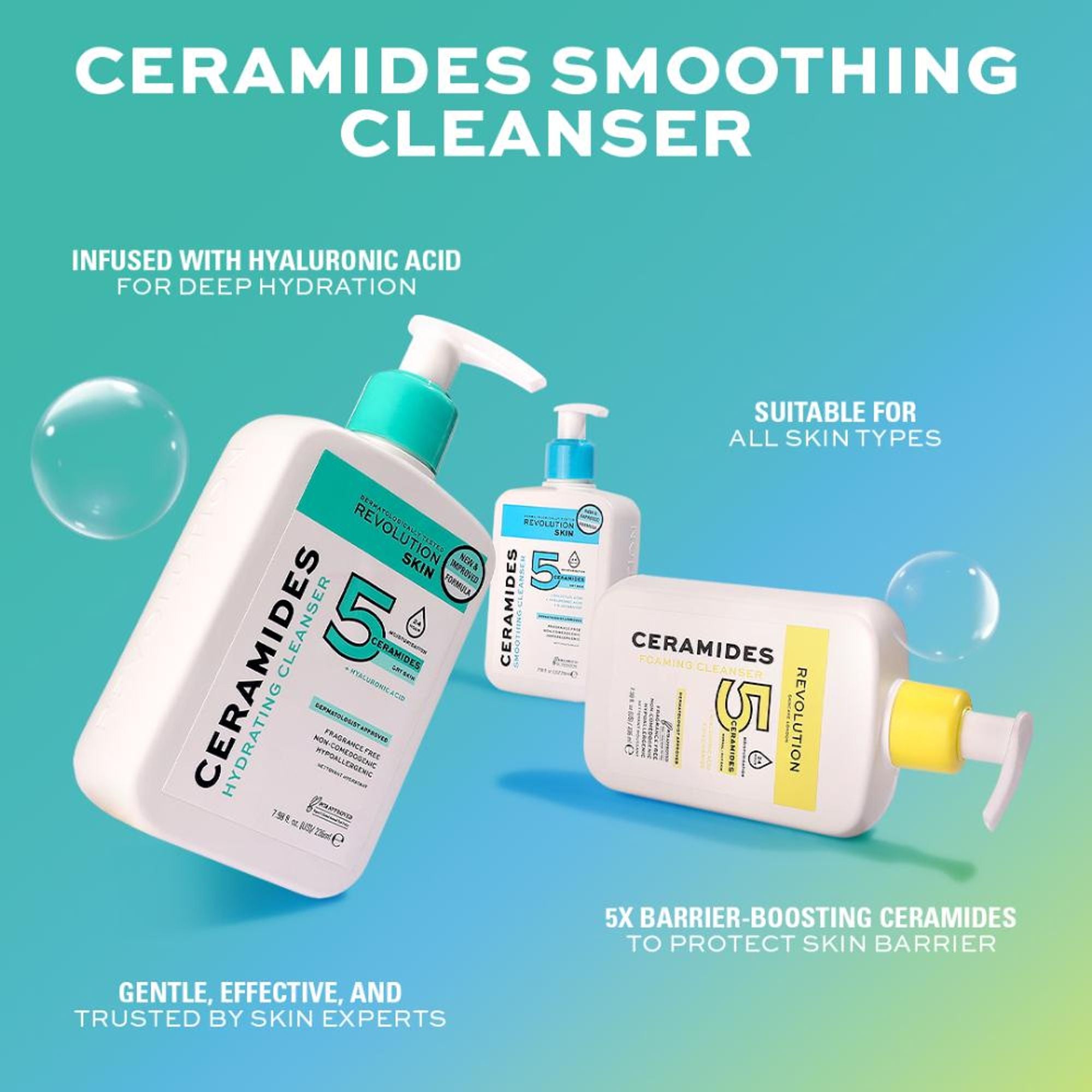 Makeup Revolution Skincare Ceramides Smoothing Cleanser