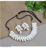 Tehzeeb Creations Women's White Seap Design Necklace Set - Distacart
