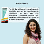 Thumbnail for XO Curls Shower Detangling Comb - Green - Dista