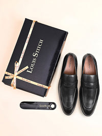 Thumbnail for LOUIS STITCH Men Slip On Formal Moccasin Shoes