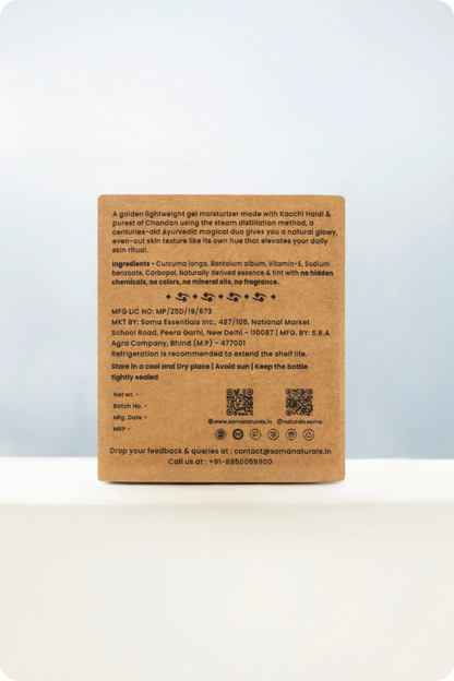 Soma Naturals Haldi Chandan Gel - Distacart