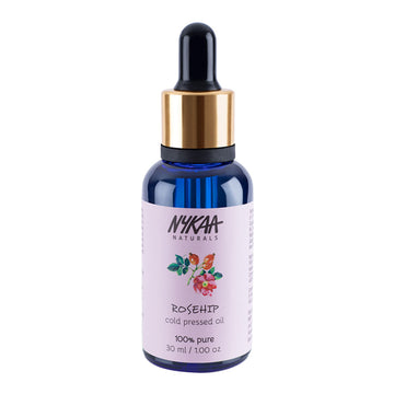 Nykaa Naturals Rosehip 100% Pure Cold Pressed Face Oil – For Gua Sha, Anti-Aging & Tan Pigmentation