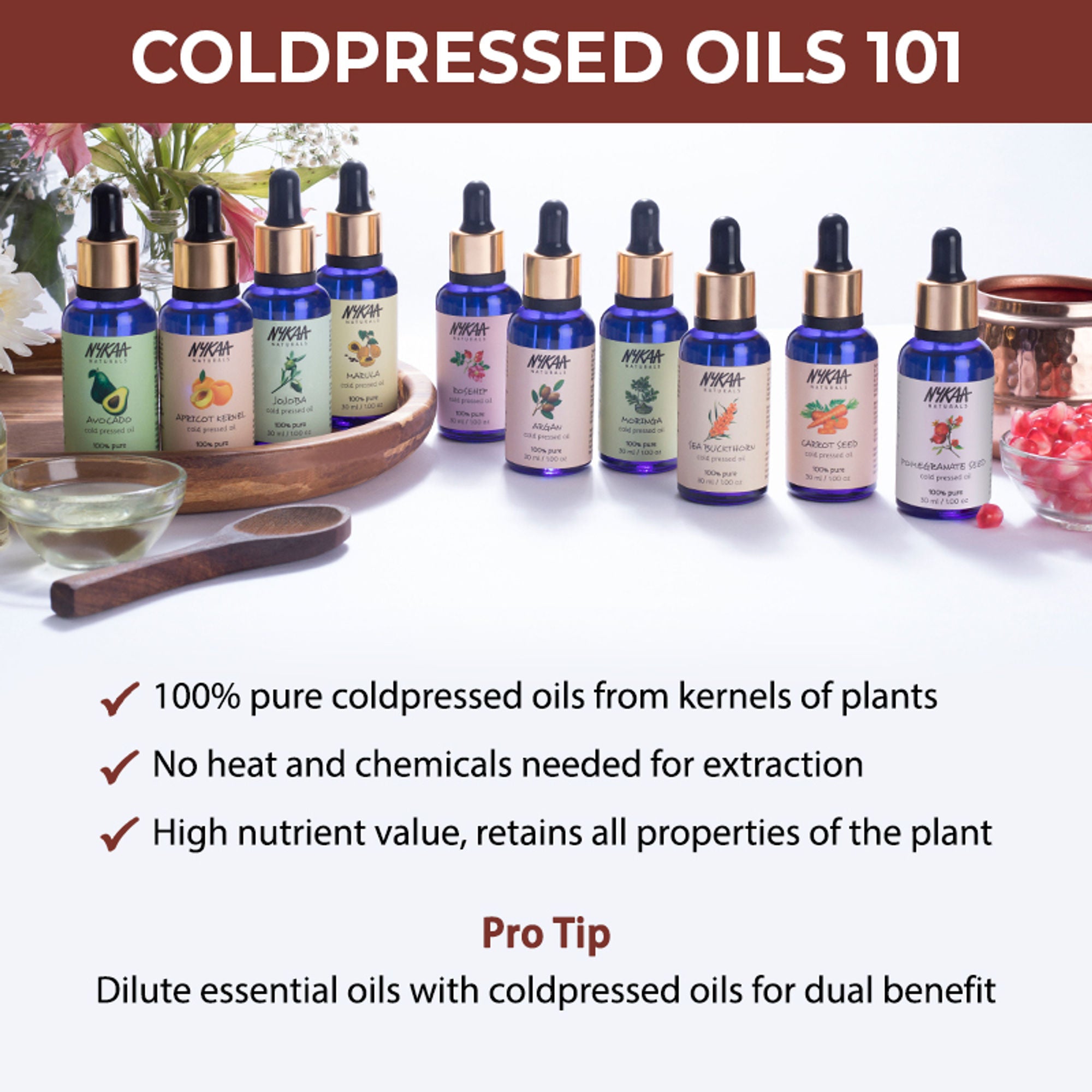 Nykaa Naturals Jojoba 100% Pure Cold Pressed Face Oil-Deep Hydration & Nourishment - All Skin Types - Distacart