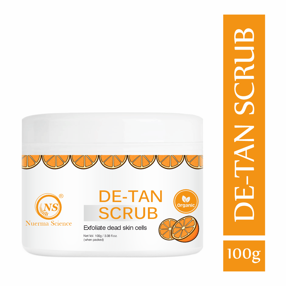 Nuerma Science De-Tan Face Scrub | Removes Blackheads, Whiteheads & Controls Excess Oil - Distacart