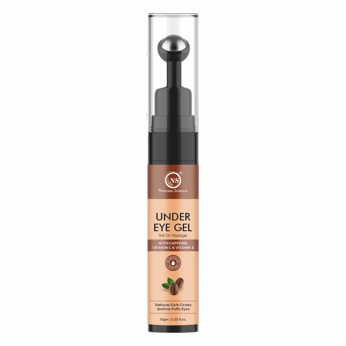 Nuerma Science Under Eye Gel Massage Roll-On to Reduce Dark Circles, Soothes Puffy Eyes - Distacart
