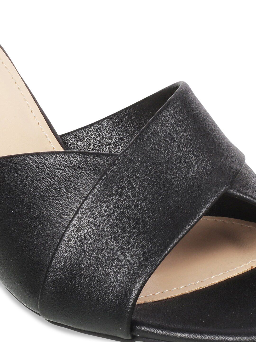 Metro Women Black Solid Block Heels