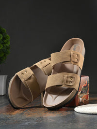 Thumbnail for Roadster The Lifestyle Co. Men Tan Brown Comfort Sandals