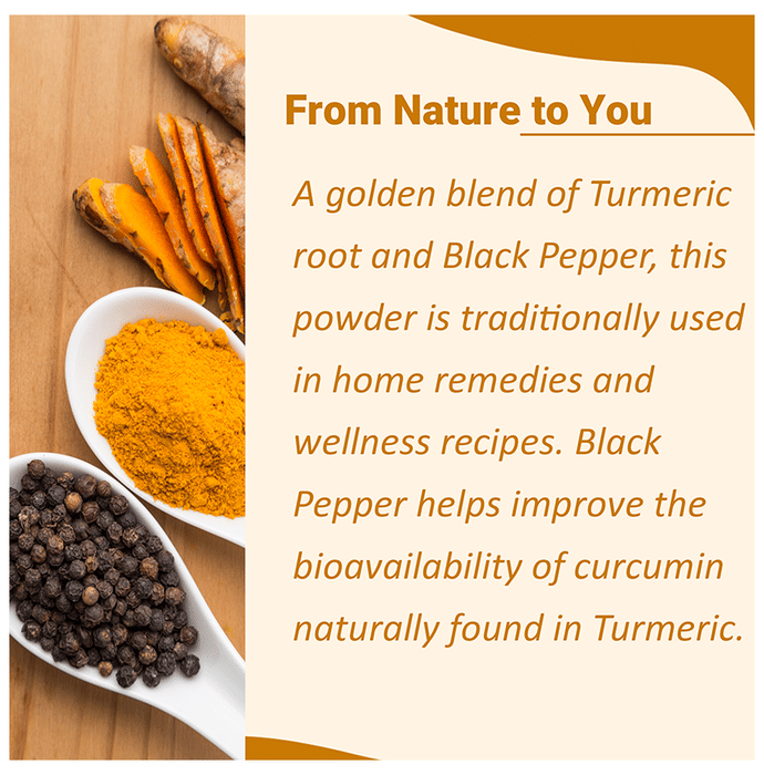 Minature Turmeric Black Pepper Organic Powder