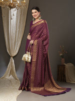 Thumbnail for Anouk Woven Design Zari Pure Georgette Kanjeevaram Saree - Distacart
