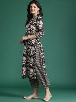 Thumbnail for Indo Era Floral Printed Pure Cotton Kurta with Salwar & With Dupatta