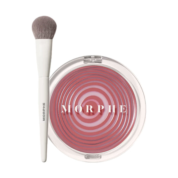 MORPHE M204 Blush Brush + Huephoric Rush Blush Intoxicated