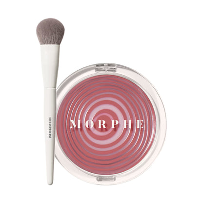 MORPHE M204 Blush Brush + Huephoric Rush Blush Intoxicated