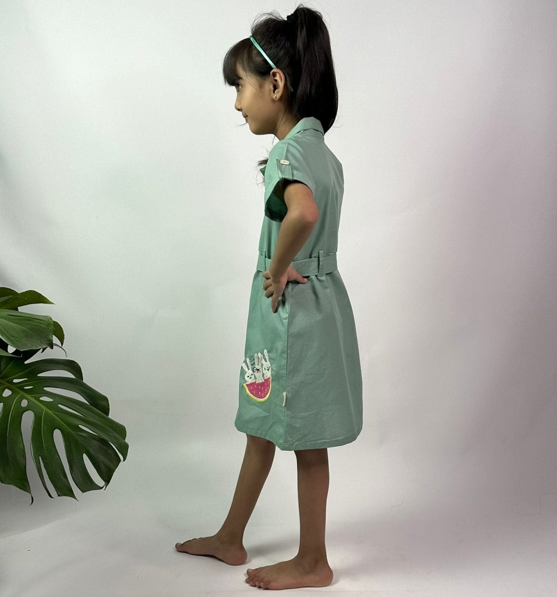 ArthLife Seafoam Green Watermelon Shirt Dress - Distacart