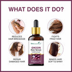 Thumbnail for She Essentials Onion Hair Serum With Onion & Biotin For Strong Frizz - Free Hair